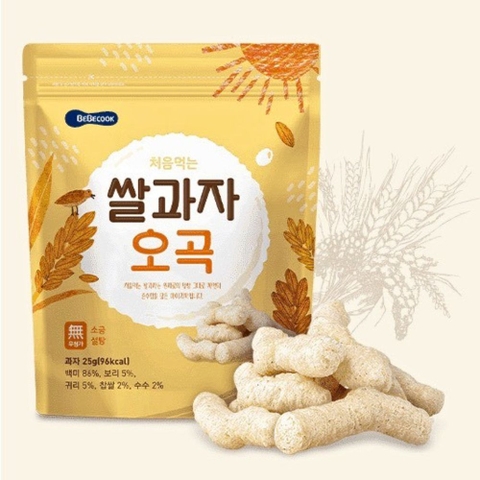 Bánh gạo que hữu cơ Bebecook 25g