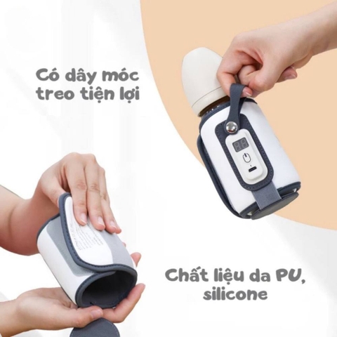 Túi ủ bình sữa Moaz bebe MB067 kèm dây sạc