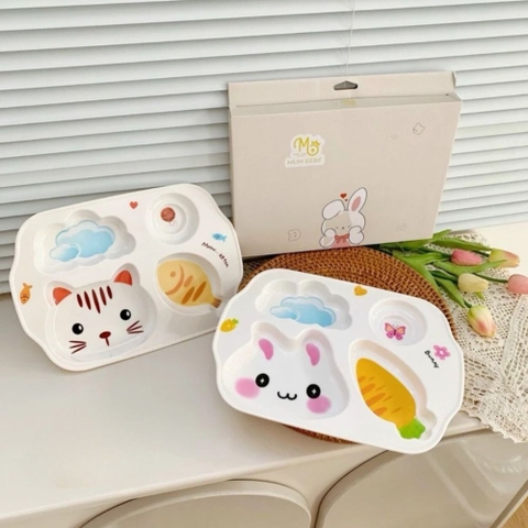 Set khay bát ăn dặm Mumbebe