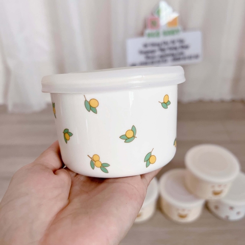 Thố sứ đựng đồ ăn dặm cho bé phong cách Hàn Quốc