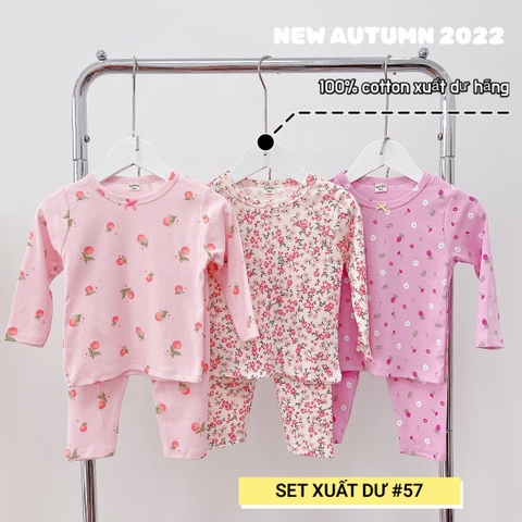 Đồ bộ cho bé xuất dư cotton