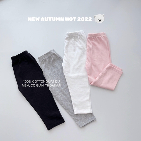 Quần dài legging màu trơn hàng xuất