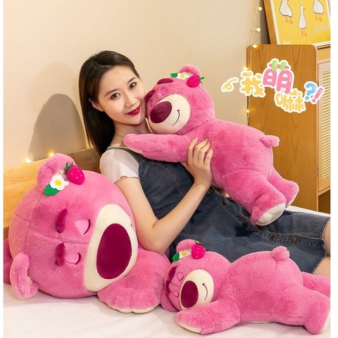 Gấu bông hình gấu dâu dáng nằm