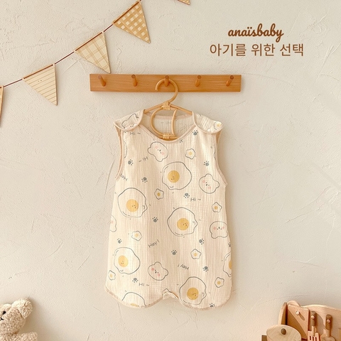 Túi ngủ xô muslin mùa hè cho bé
