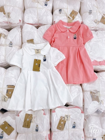 Váy polo bé gái ngắn tay cổ bẻ đuôi cá