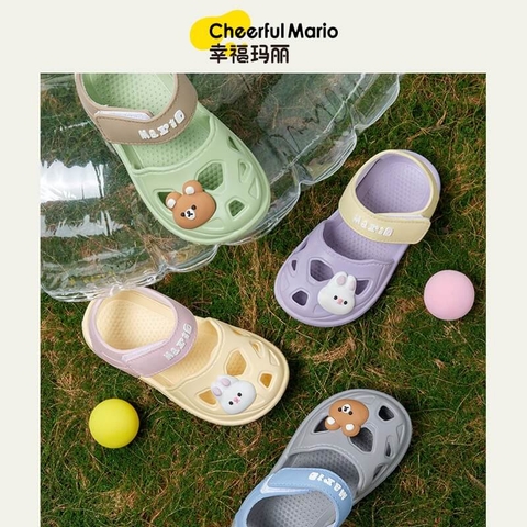 Giày sandal mario chống trượt họa tiết hoạt hình