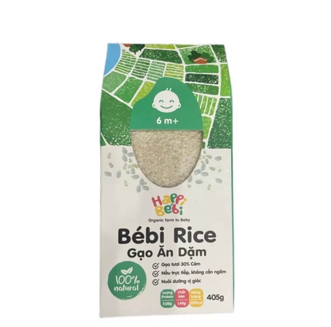 Gạo vỡ cám mầm trộn hạt hữu cơ cho bé Bébi Rice