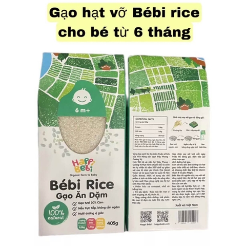Gạo vỡ cám mầm trộn hạt hữu cơ cho bé Bébi Rice
