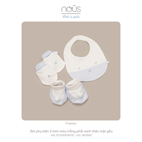 Set phụ kiện sơ sinh 3 món Nous