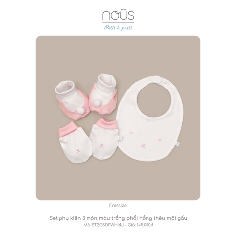 Set phụ kiện sơ sinh 3 món Nous