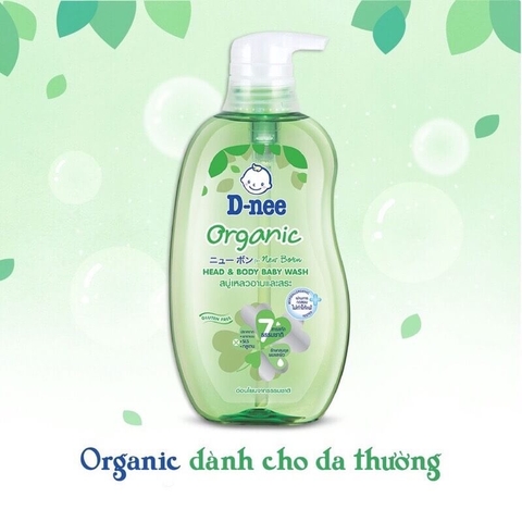 Sữa tắm gội toàn thân cho bé Dnee Organic  - Thái Lan