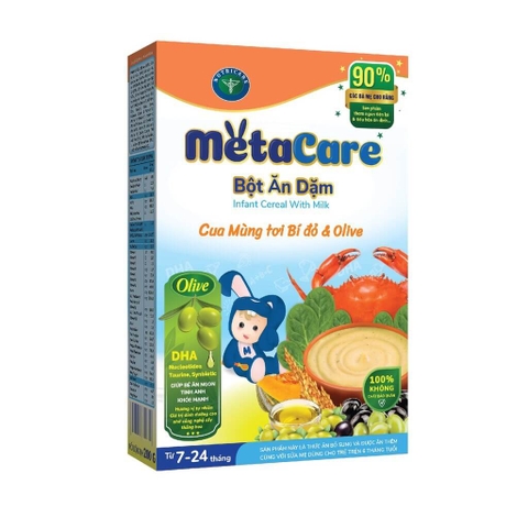 Bột ăn dặm Nutricare Metacare