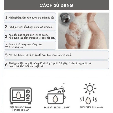 Bông tắm hữu cơ Murmur Konjac