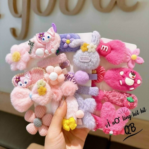 Kẹp tóc gấu dâu dễ thương