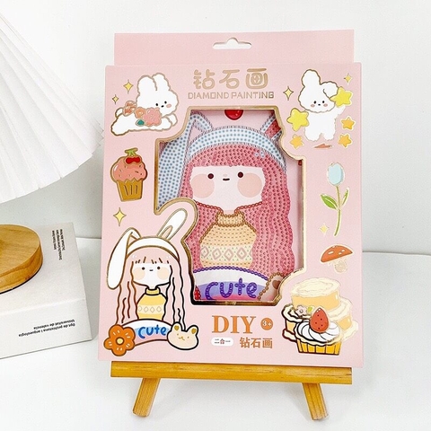 Tranh tự đính đá mini cute nhỏ cho bé