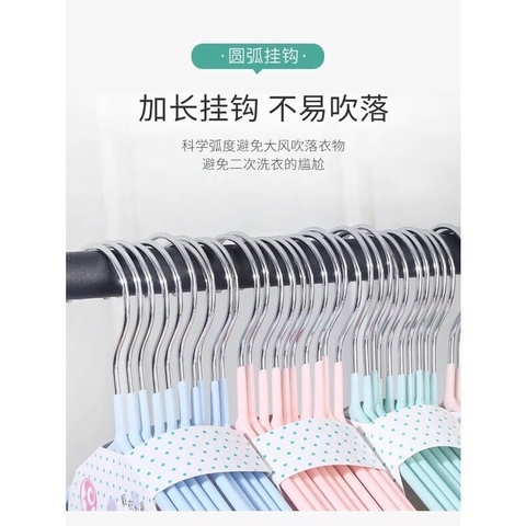 Set 10 móc phơi quần áo em bé