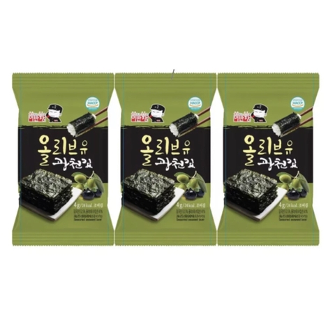 Rong biển ăn liền Hàn Quốc set 3 gói