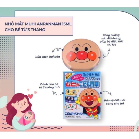 Nhỏ mắt Muhi cho trẻ em từ 3 tháng