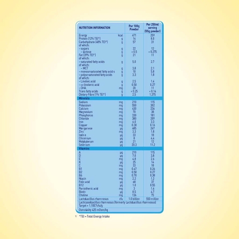 Sữa bột Nutren Junior 850g