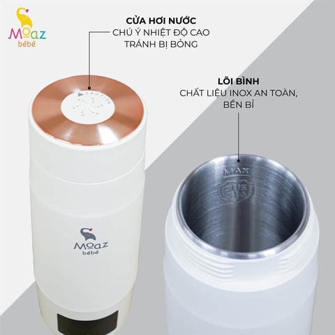 Bình đun nước pha sữa di động MoazBebe - MB058