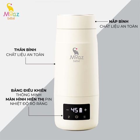Bình đun nước pha sữa di động MoazBebe - MB058