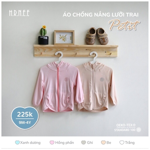 Áo chống nắng lưỡi trai petit Hrnee