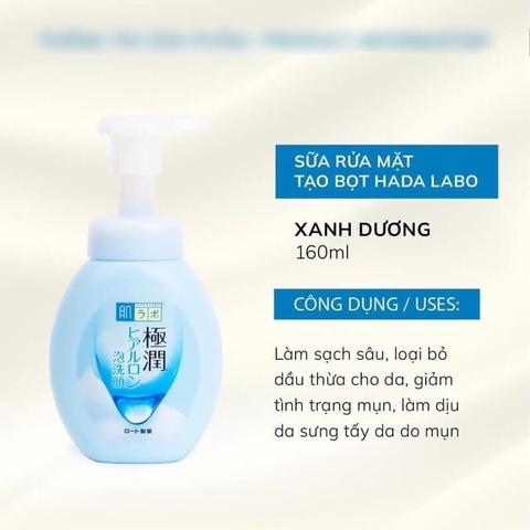 Sữa rửa mặt Hada Labo tạo bọt Nhật Bản