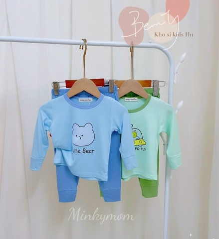 Bộ TDQD in hình gấu bear Minky Mom