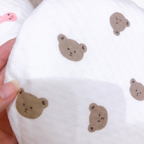 Gối muslin Anchee hình gấu thỏ