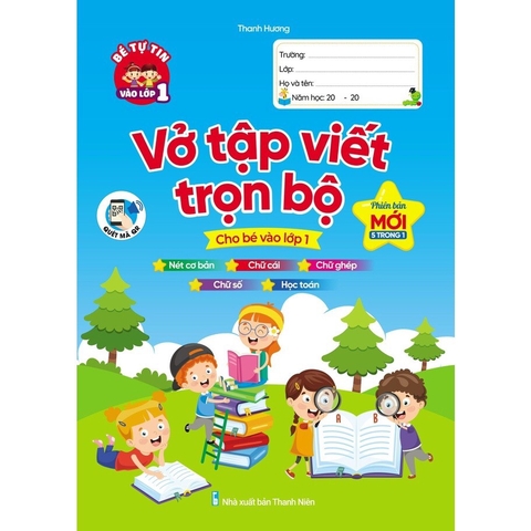 Quyển vở tập viết trọn bộ cho bé vào lớp 1