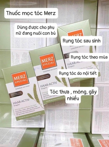 Viên uống hỗ trợ mọc tóc Merz Spezial 120 viên - Đức