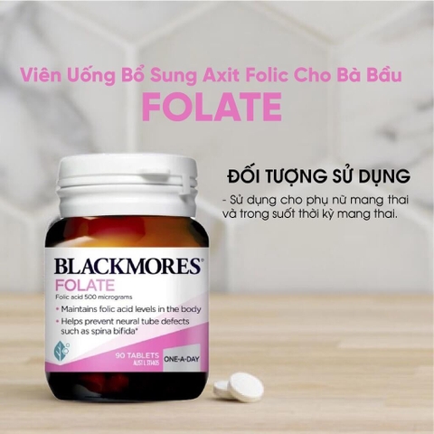 Viên uống bổ sung Acid folic Blackmores Folate