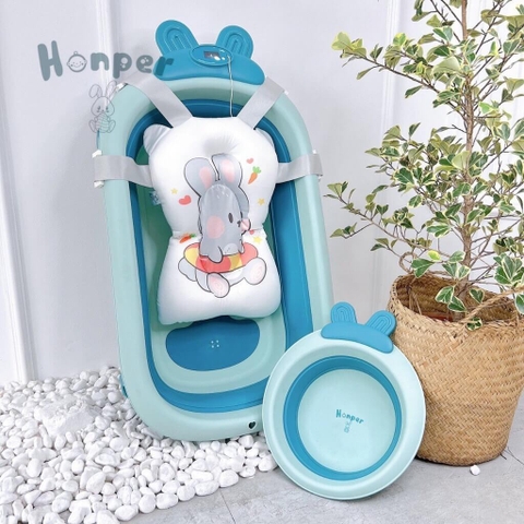 Thau tắm gấp gọn Honper hình thỏ kèm phao - HP110