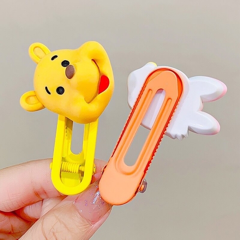 Set 5 kẹp tóc nhựa họa tiết hoạt hình