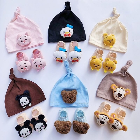 Set mũ tất hình động vậy siêu đáng yêu