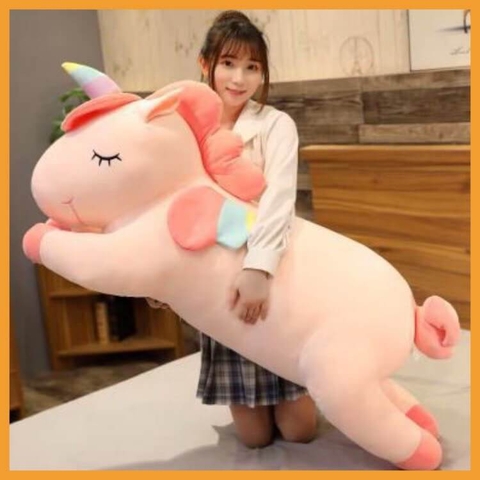 Gấu bông ngựa kỳ lân dáng nằm