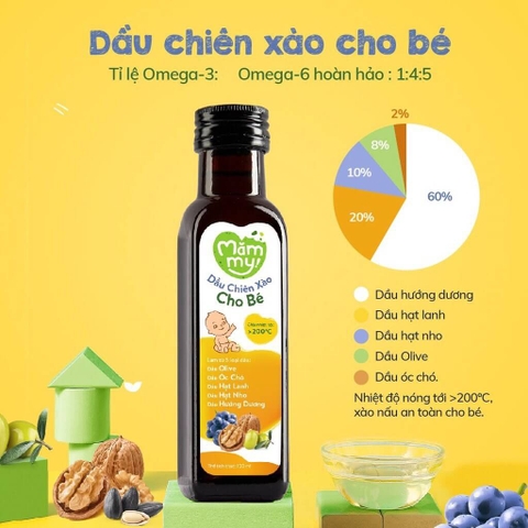 Dầu chiên xào cho bé Mămmy 100ml