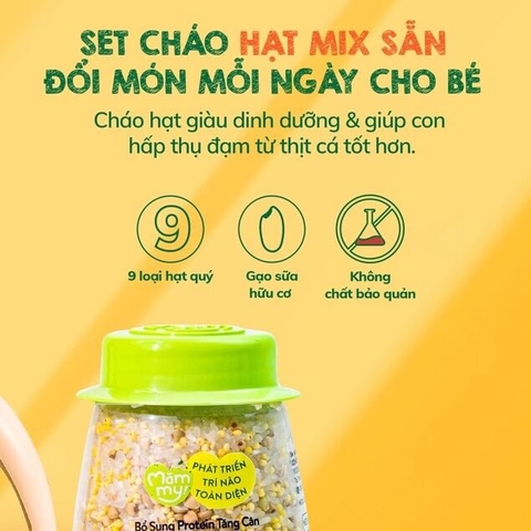 Cháo hạt mix sẵn Mămmy 6M+