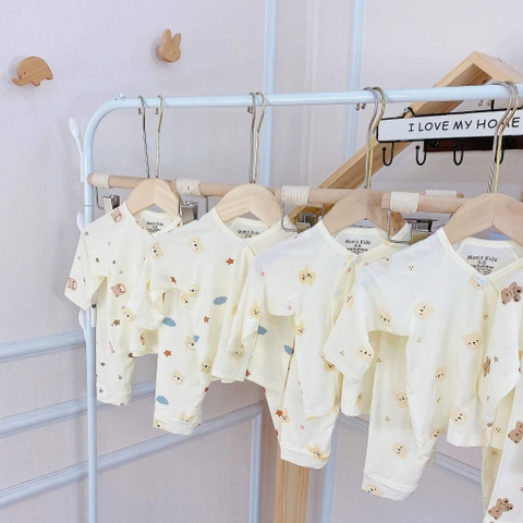 Bộ sơ sinh dài tay hoạ tiết Mon's Kids