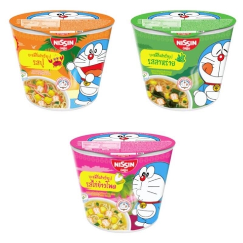 Mì ly Nissin Doraemon 6 vị Thái lan 24M+