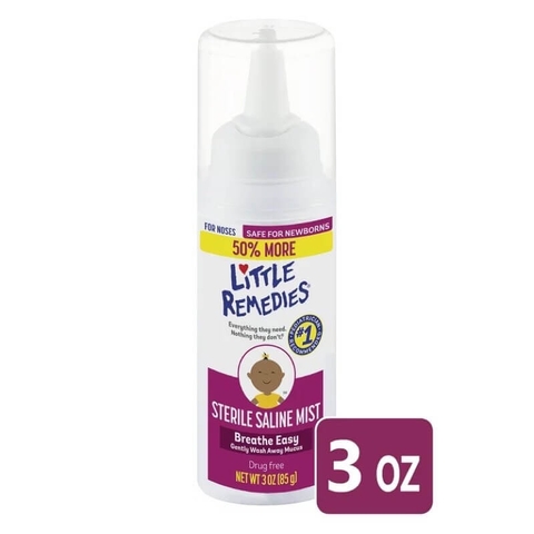 Xịt Mũi Tạo Độ Ẩm Và Đẩy Nhầy Mũi Little Remedies Mỹ, 85G (0M+)