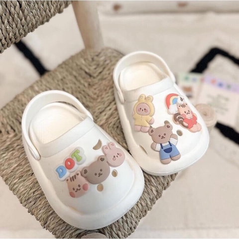 Dép sục crocs gấu nhựa eva bền đẹp cao cấp