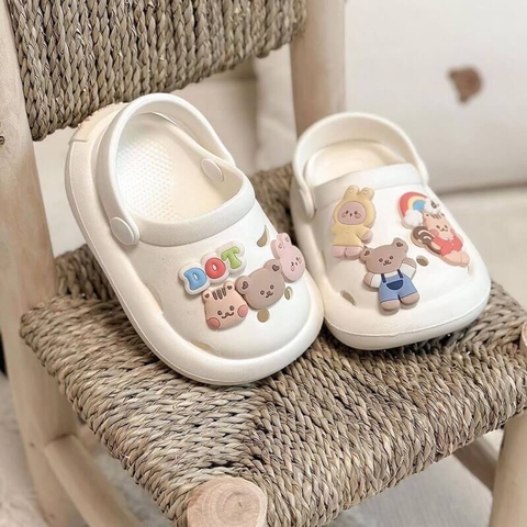 Dép sục crocs gấu nhựa eva bền đẹp cao cấp