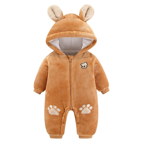 Bộ body nhung bodysuit hình gấu