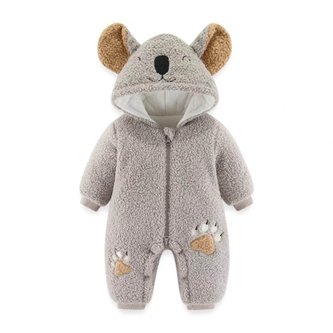 Bộ body lông bodysuit hình gấu