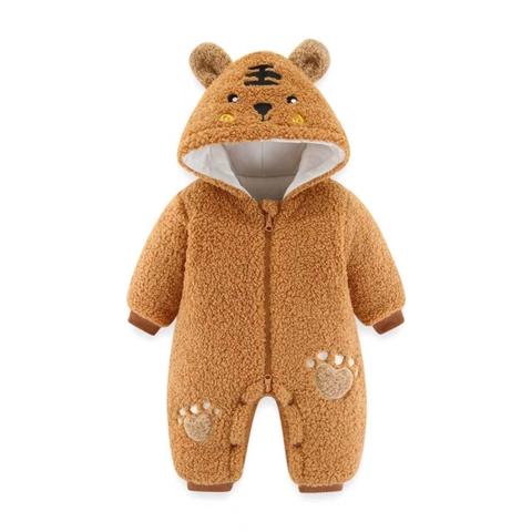 Bộ body lông bodysuit hình gấu