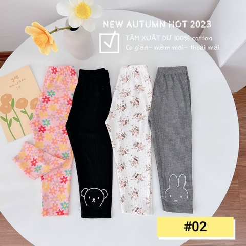 Quần legging in họa tiết mẫu ngẫu nhiên
