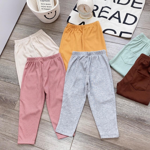 Quần legging chất tâm phối túi sau cho bé