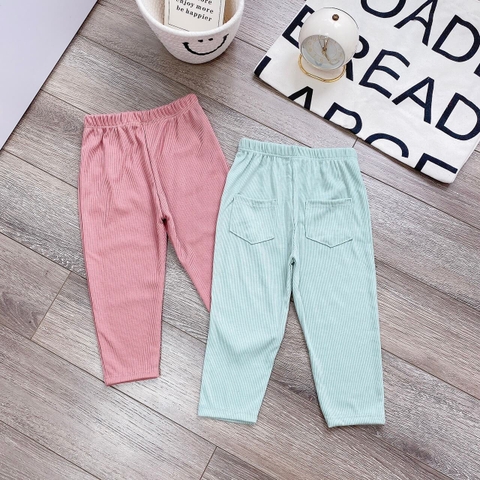 Quần legging chất tâm phối túi sau cho bé