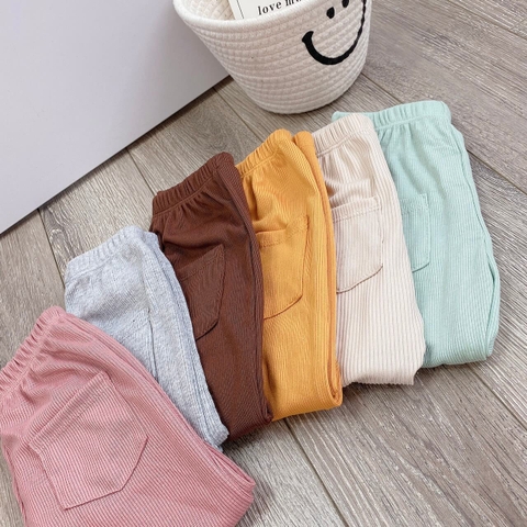 Quần legging chất tâm phối túi sau cho bé